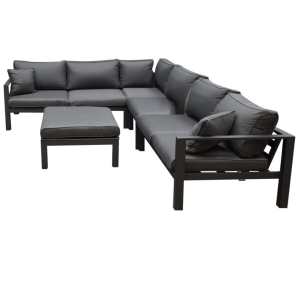 SUNS Merida hoek loungeset 5-delig antraciet aluminium