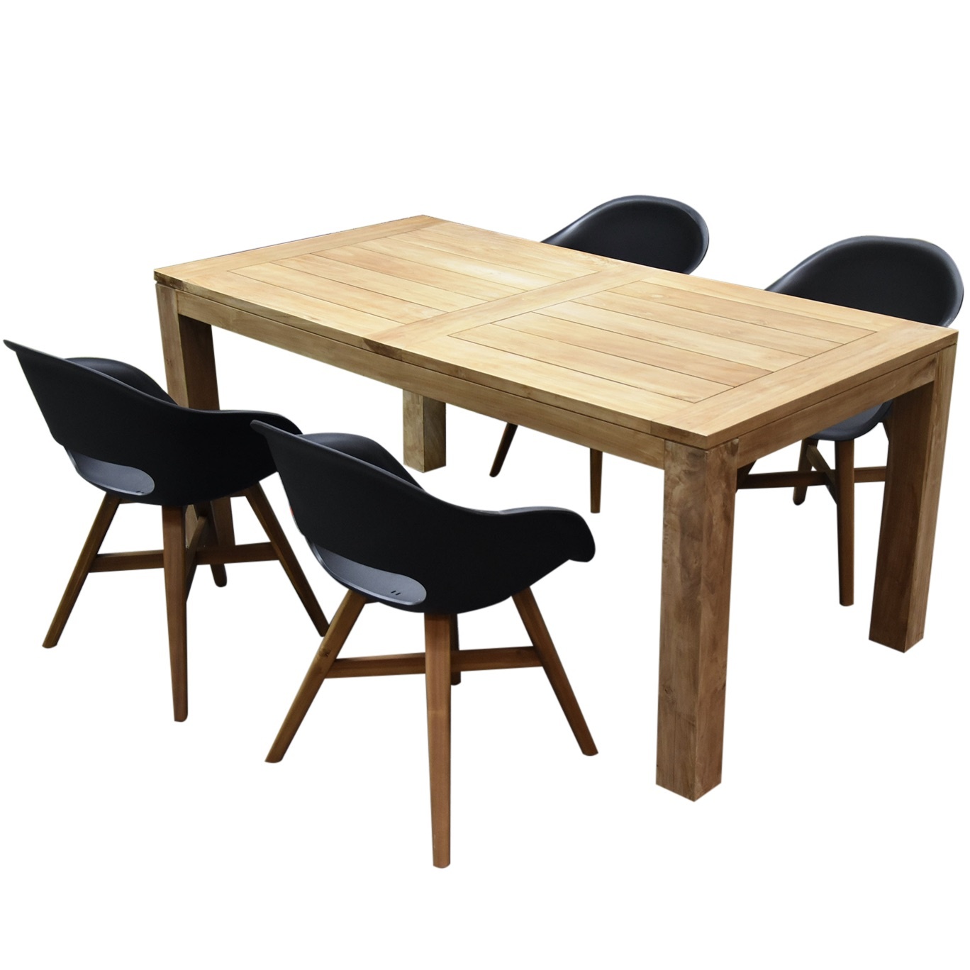 Karlstad Krista dining tuinset 180x95xH77,5 cm antraciet