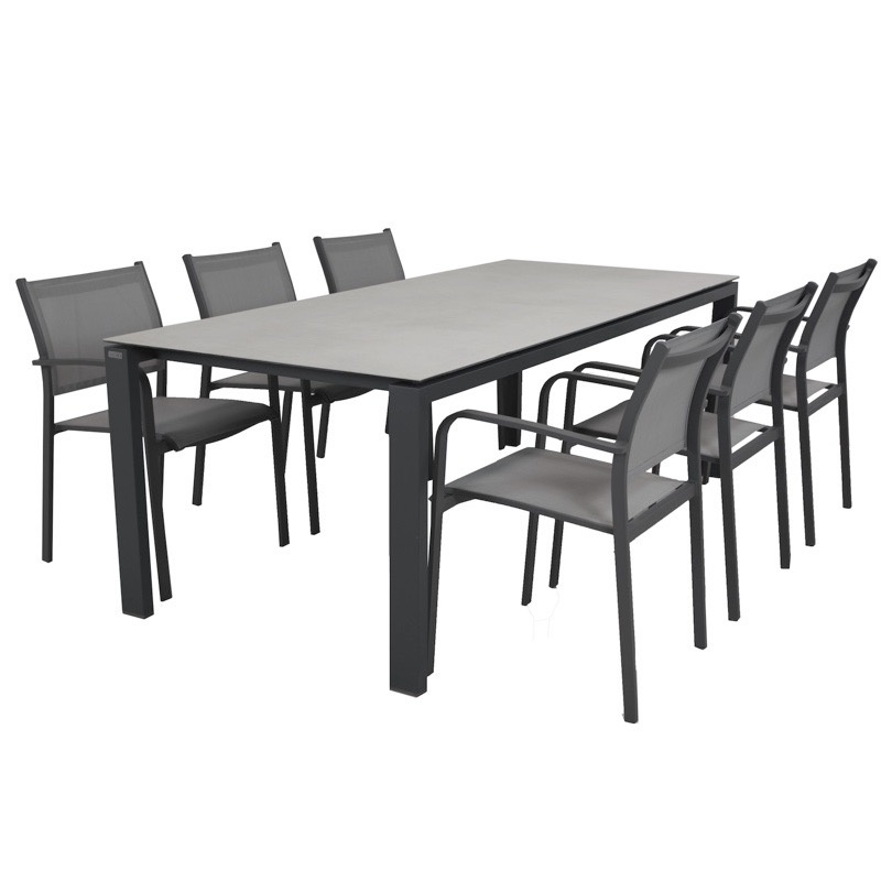 Tosca Goa dining tuinset 220x95xh75 cm 7-delig taste 4SO