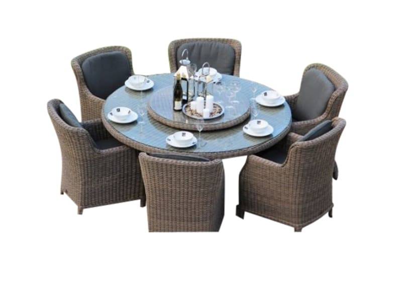 Victoria Brighton dining tuinsetØ 170 cm  7-delig Pure