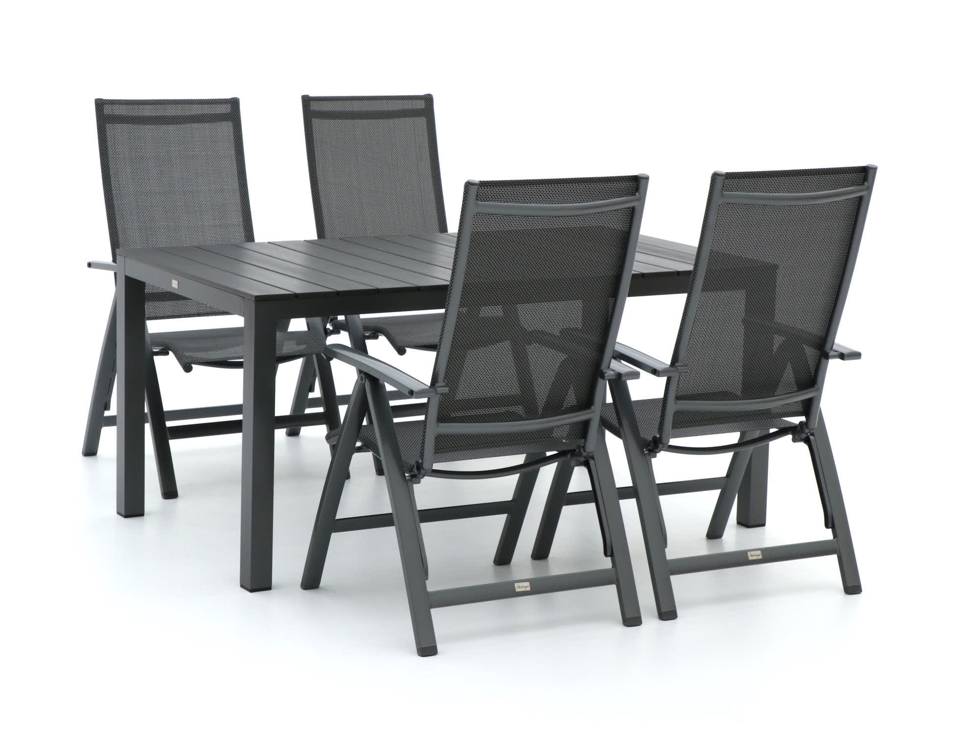 Bellagio Avenza/Fidenza 160cm dining tuinset 5-delig verstelbaar - Laagste prijsgarantie!