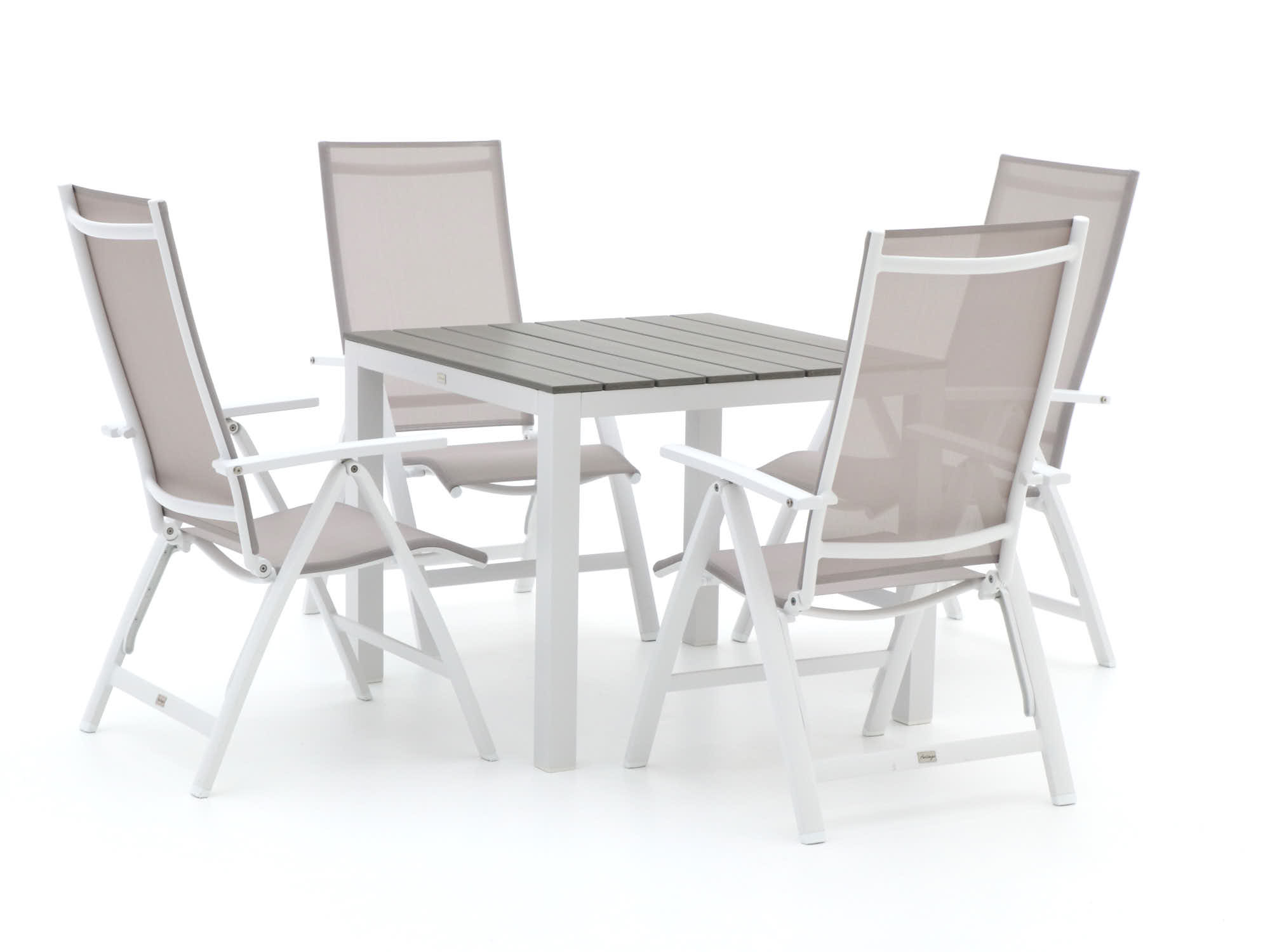 Bellagio Avenza/Fidenza 90cm dining tuinset 5-delig verstelbaar - Laagste prijsgarantie!