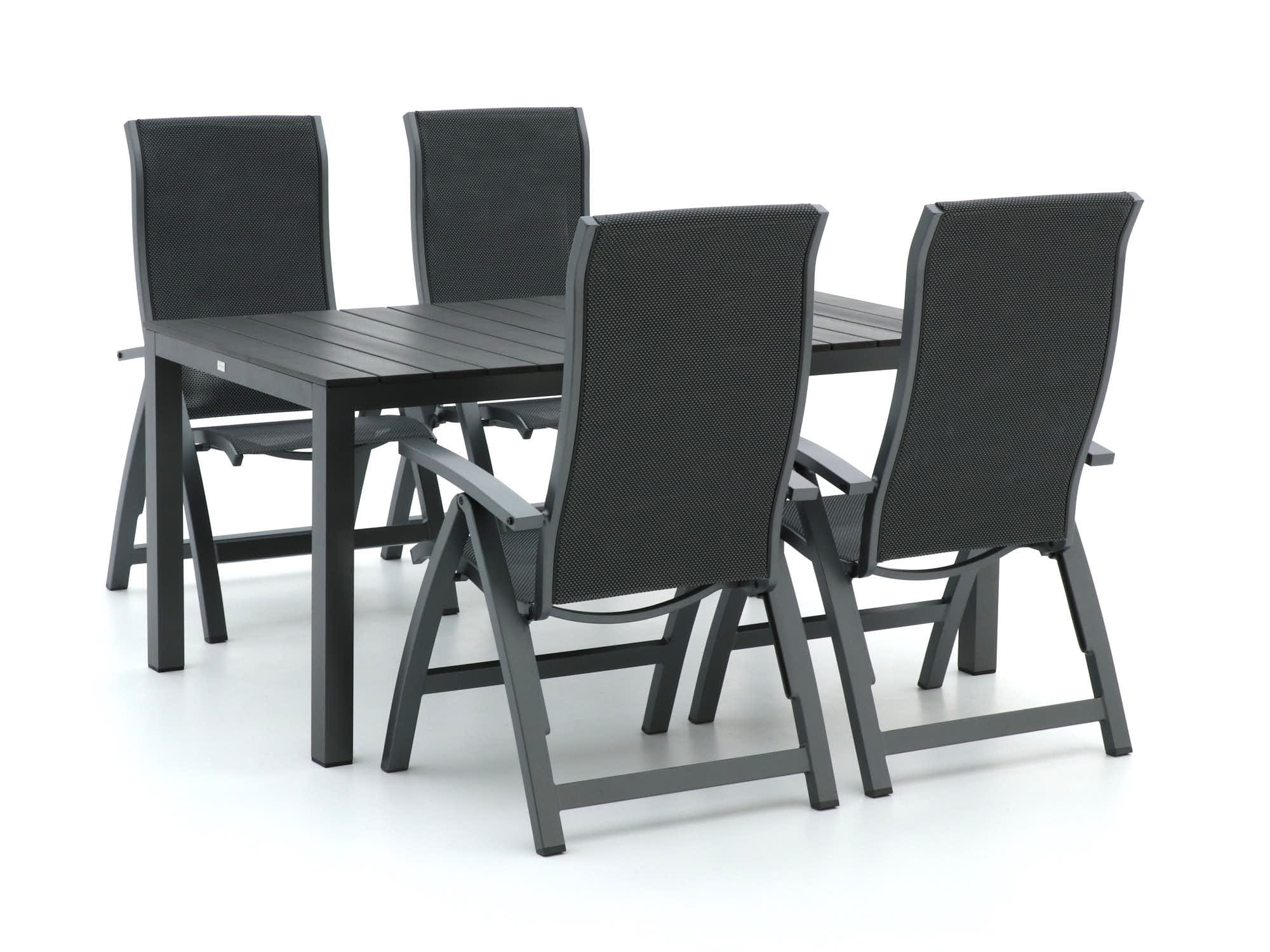 Bellagio Fermo/Fidenza 160cm dining tuinset 5-delig verstelbaar - Laagste prijsgarantie!