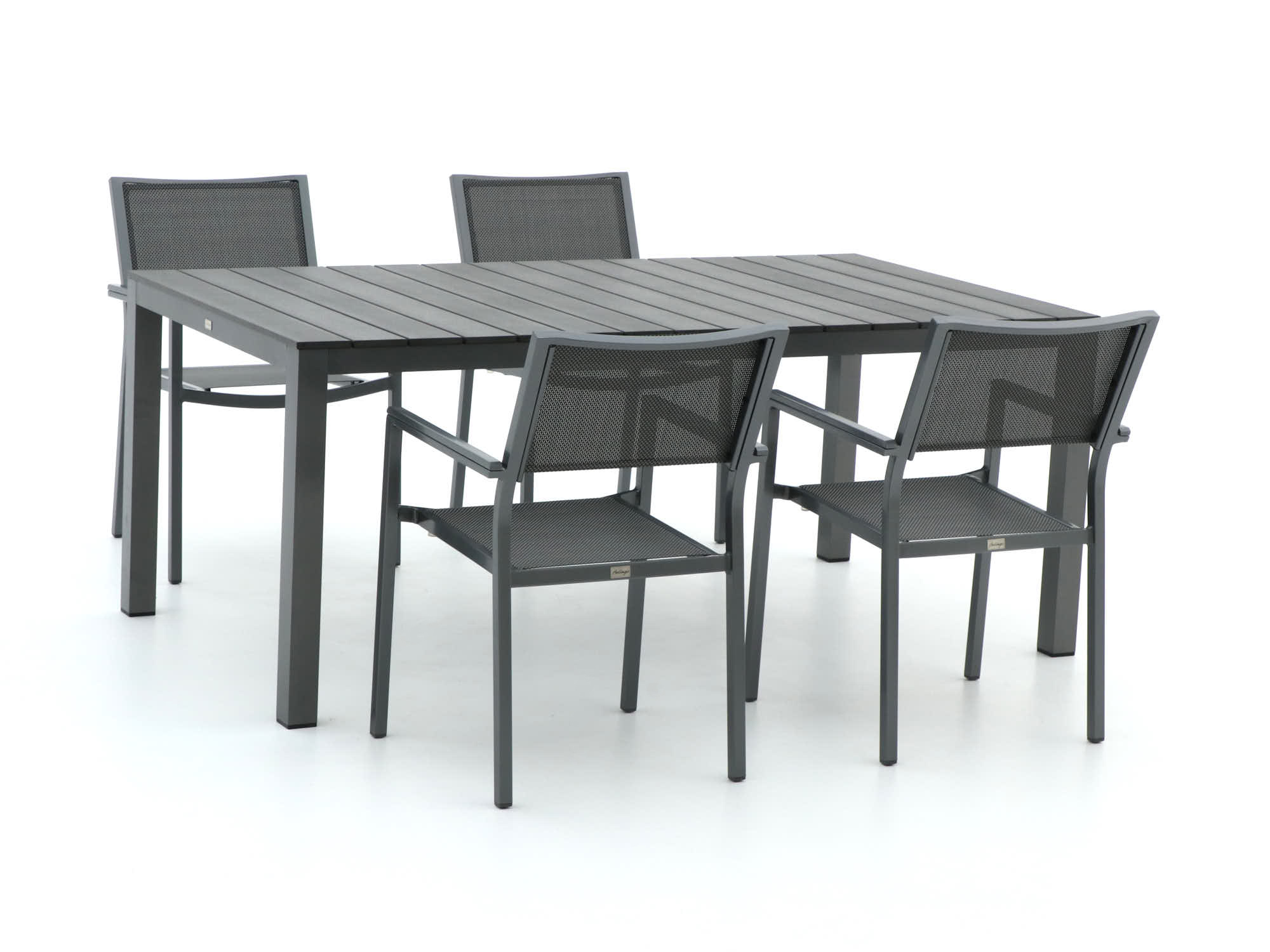 Bellagio Roma/Fidenza 180cm dining tuinset 5-delig stapelbaar - Laagste prijsgarantie!