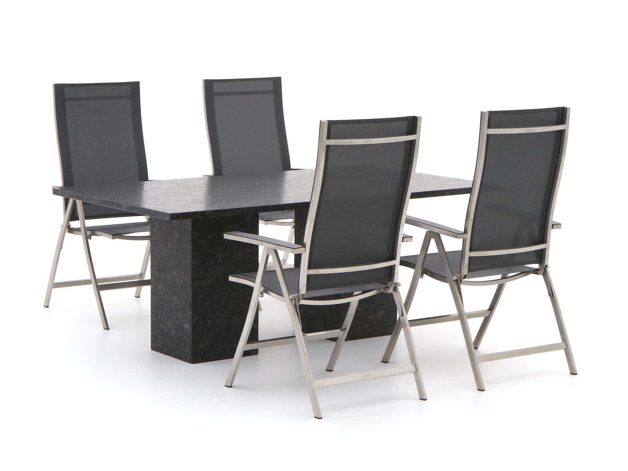 Bernstein Koblenz 180cm dining tuinset 5-delig verstelbaar - Laagste prijsgarantie!