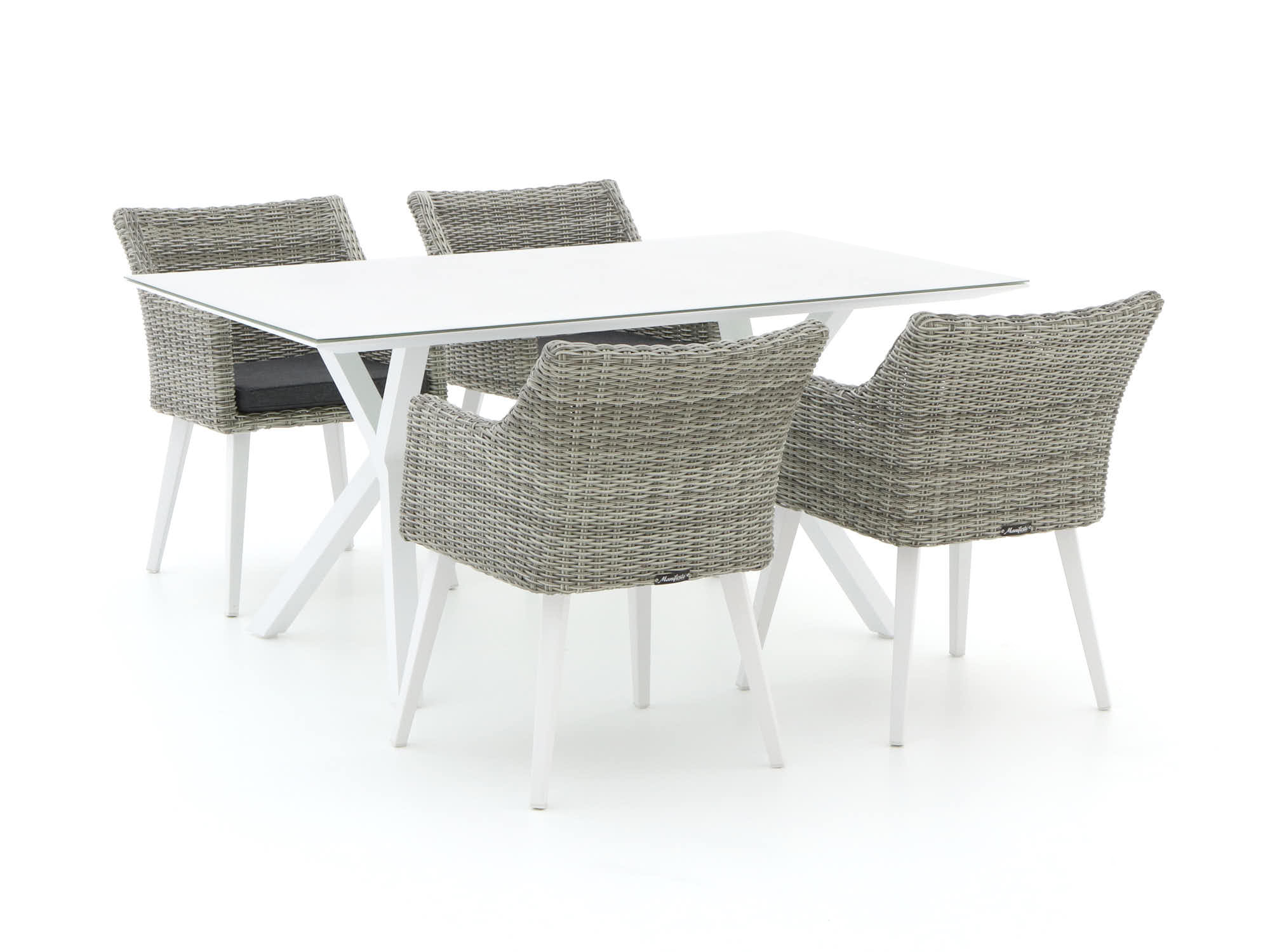 Manifesto Matese/Moresco 160cm dining tuinset 5-delig - Laagste prijsgarantie!